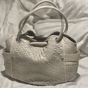 Cole Haan Cream Woven Tote
